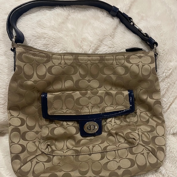 Vintage Coach Penelope Signature Sateen Handbag - Picture 1 of 6